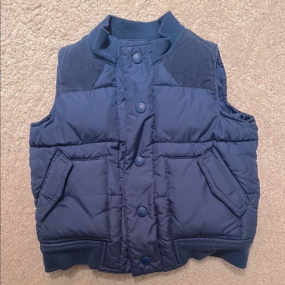 2T Navy Blue Puffer Vest - Picture 1 of 5